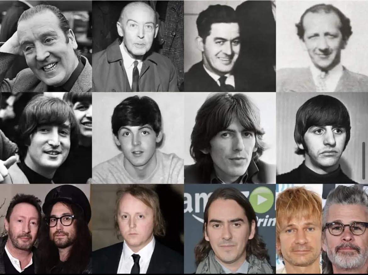 Beatles, with fathers and sons